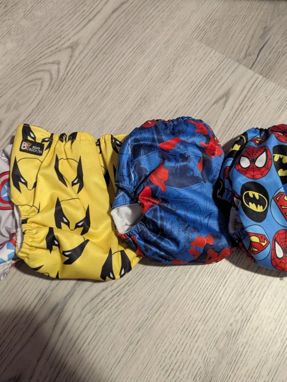 Superhero Cloth Diapers - lot of 4